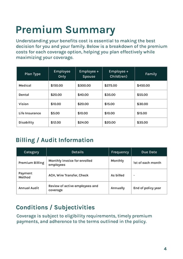 Insurance Proposal for Michael Smith - Page 4